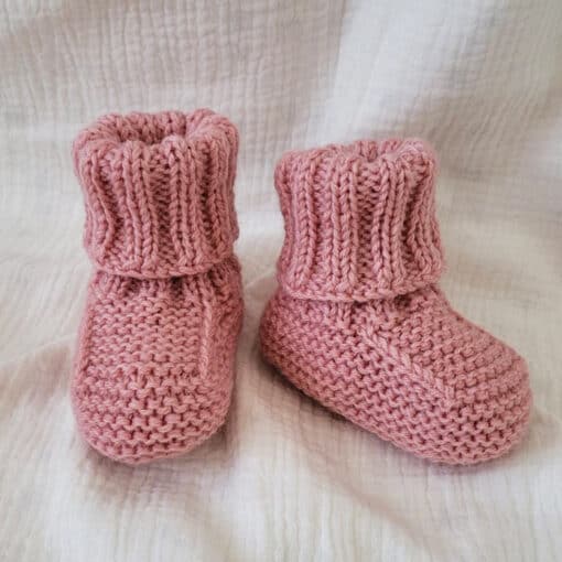 Pletene papučice - Roze
